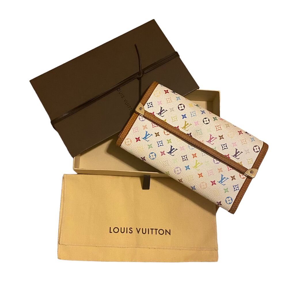 Louis Vuitton Murakami Multicolor LV Monogram International Long Wallet